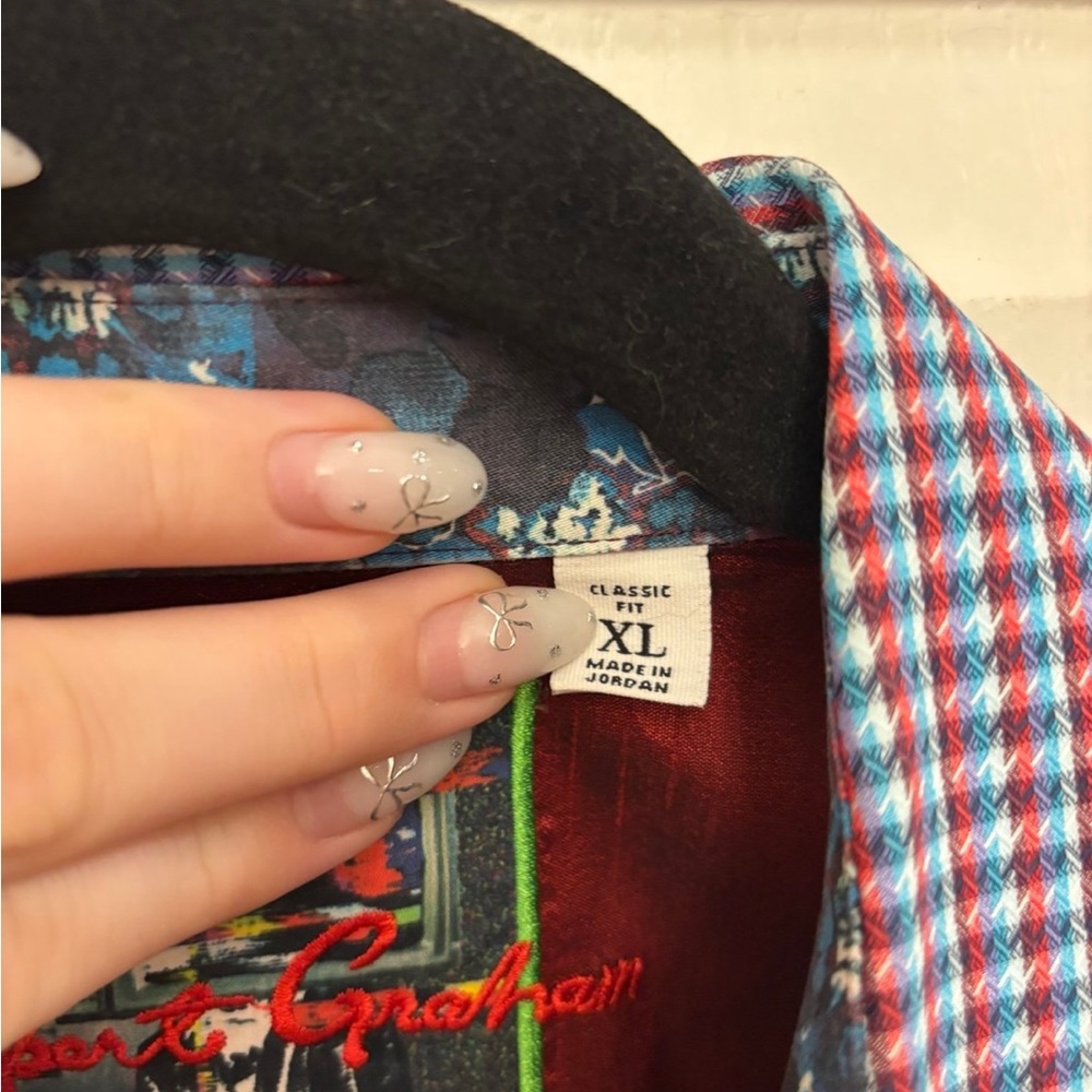 Robert Graham Button Down Shirt Size XL - Picture 7 of 8
